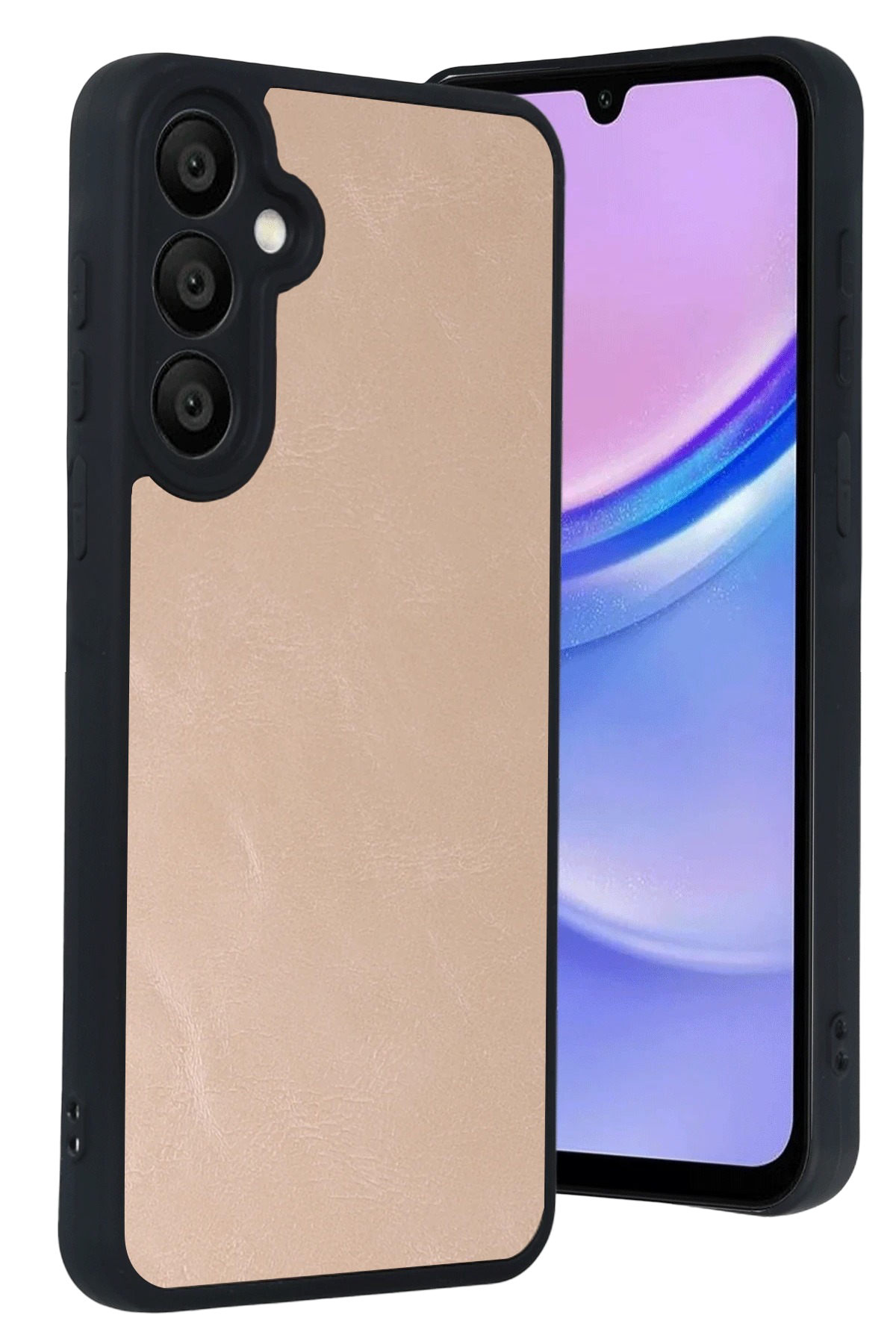 Newface Samsung Galaxy A57 5G Aras Deri Kapak - Pudra