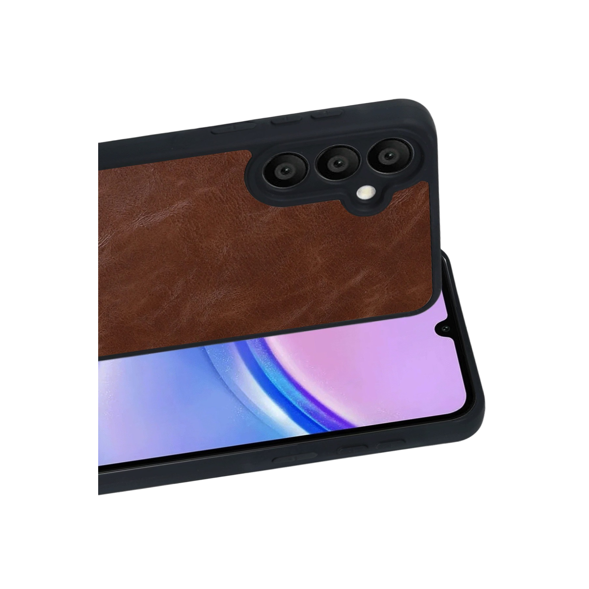 Newface Samsung Galaxy A57 5G Aras Deri Kapak - Taba