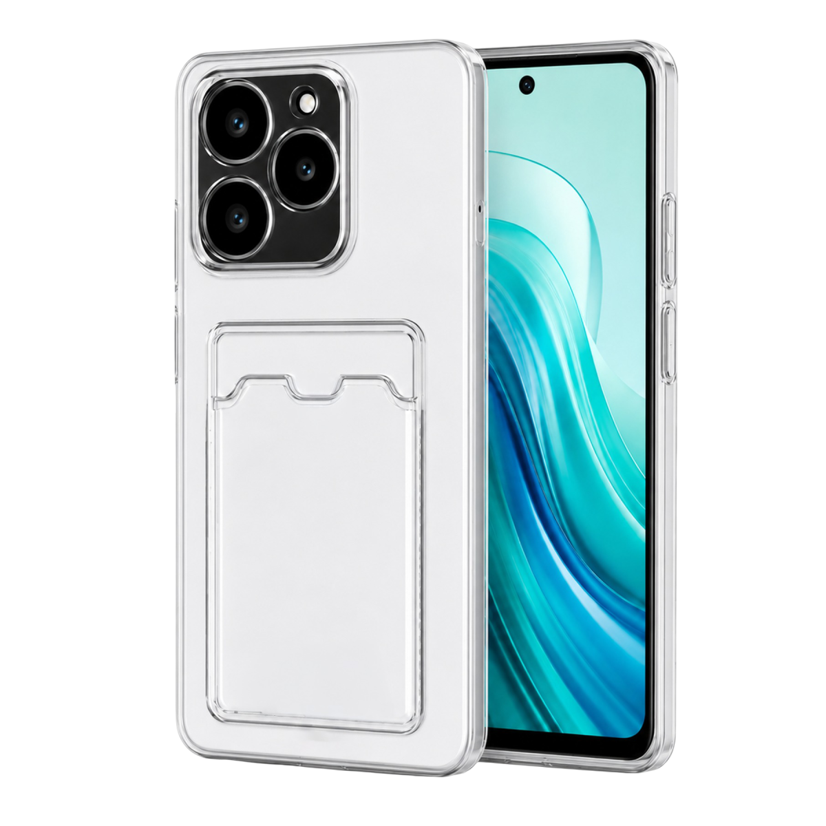 Newface Realme C61 Kılıf Kart Şeffaf Silikon - Şeffaf — görsel 4