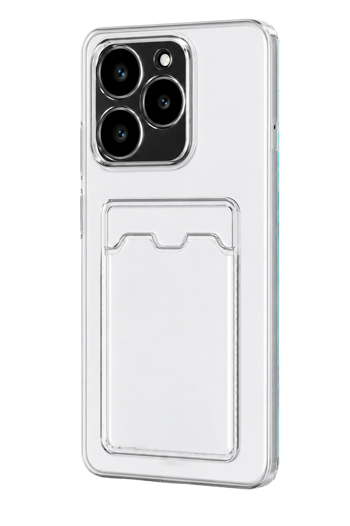 Newface Realme C61 Kılıf Kart Şeffaf Silikon - Şeffaf — görsel 2