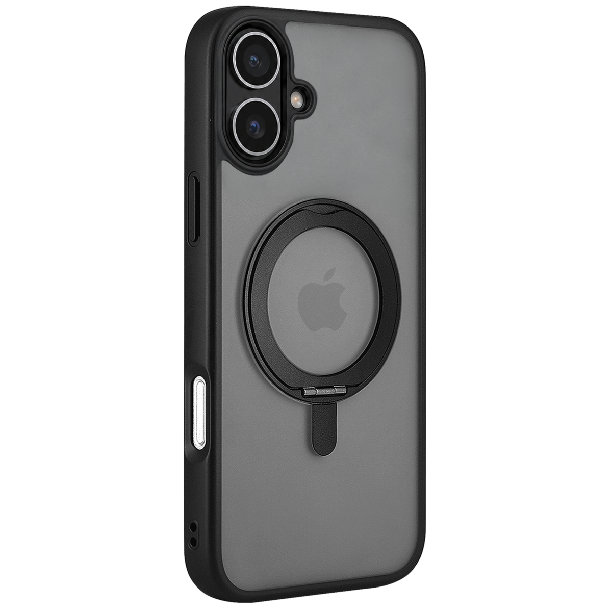 HDD Apple iPhone 16 HBC-304 Orbito 360 Döner Standlı Manyetik Kapak - Siyah