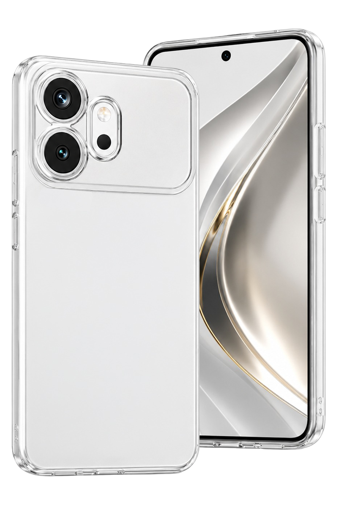 Newface Huawei Honor 600 Lüx Şeffaf Silikon - Şeffaf