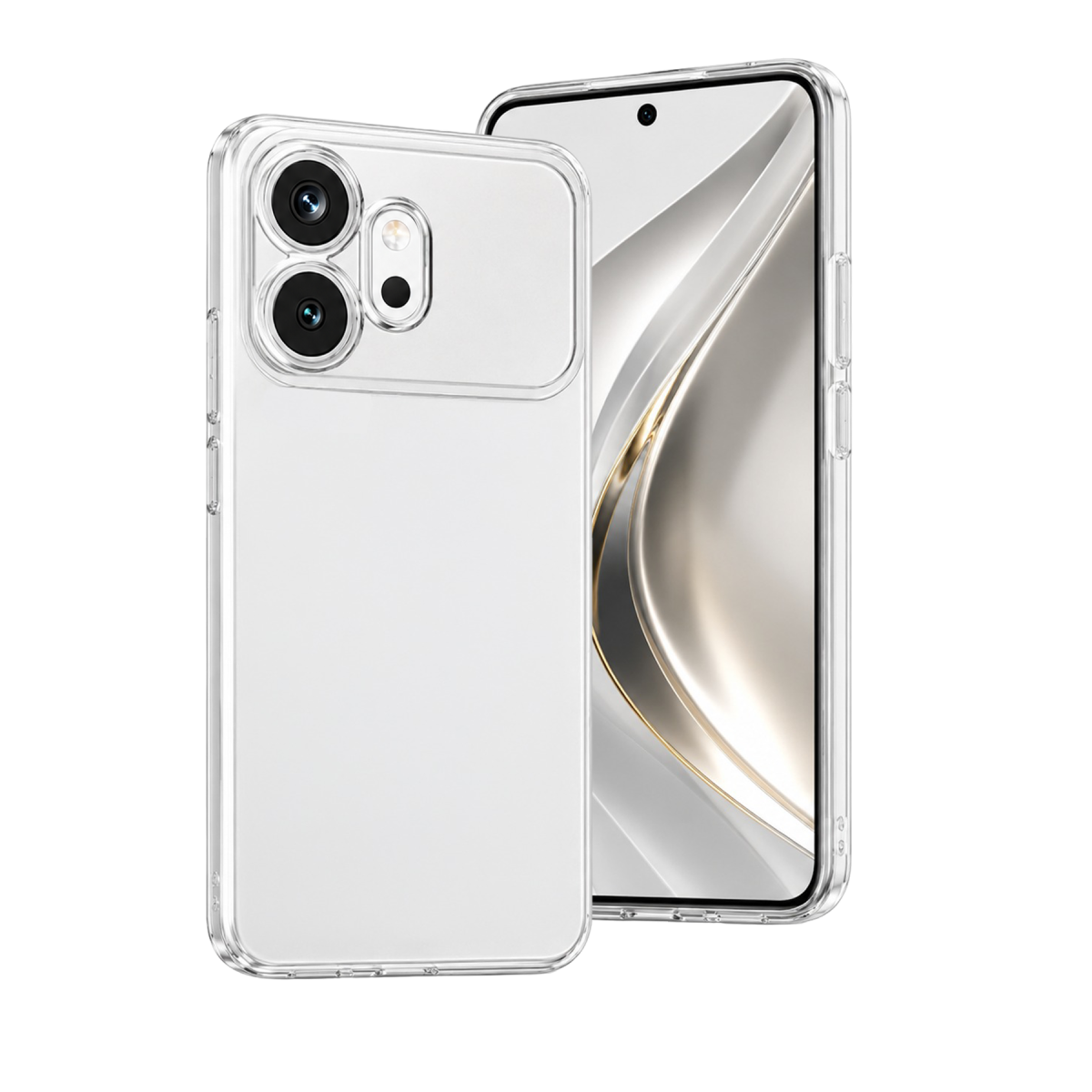 Newface Huawei Honor 600 Lüx Şeffaf Silikon - Şeffaf — görsel 4