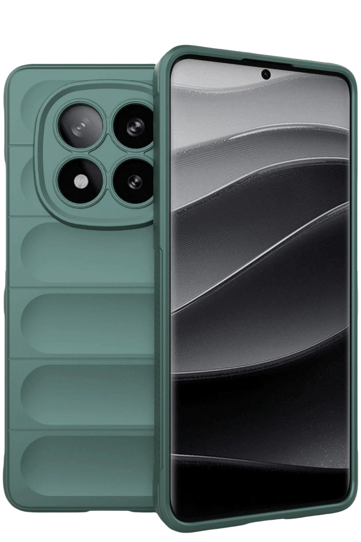 Newface Xiaomi Redmi Note 15 Pro 4G Optimum Silikon - Koyu Yeşil