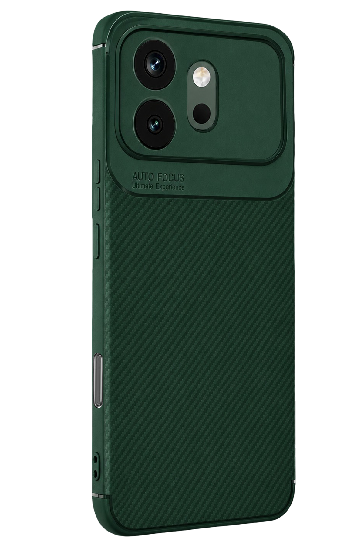 Newface Huawei Honor 600 Auto Focus Karbon Kapak - Koyu Yeşil