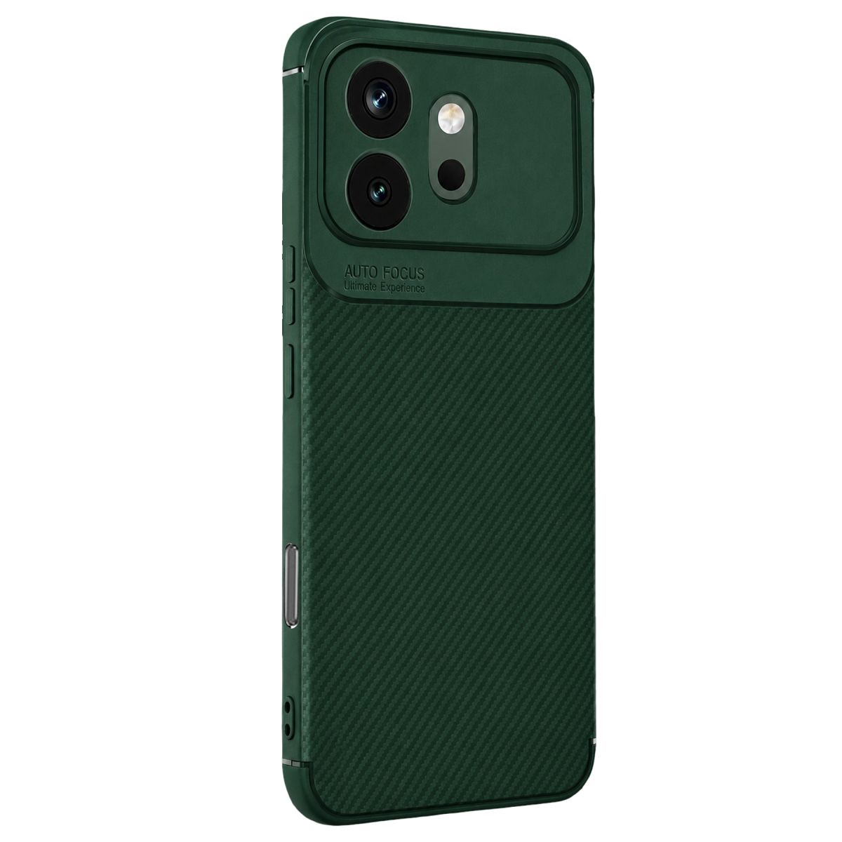 Newface Huawei Honor 600 Auto Focus Karbon Kapak - Koyu Yeşil
