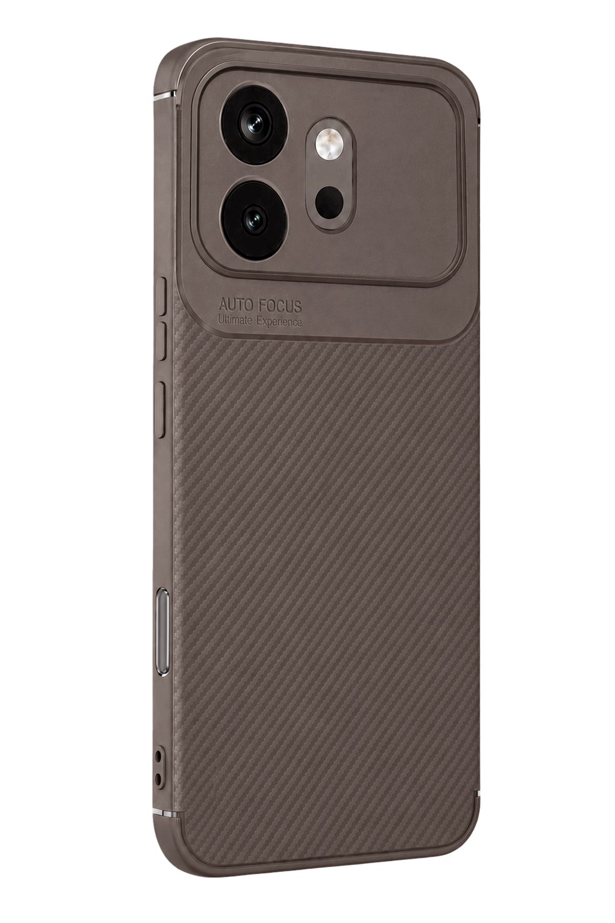 Newface Huawei Honor 600 Auto Focus Karbon Kapak - Gri
