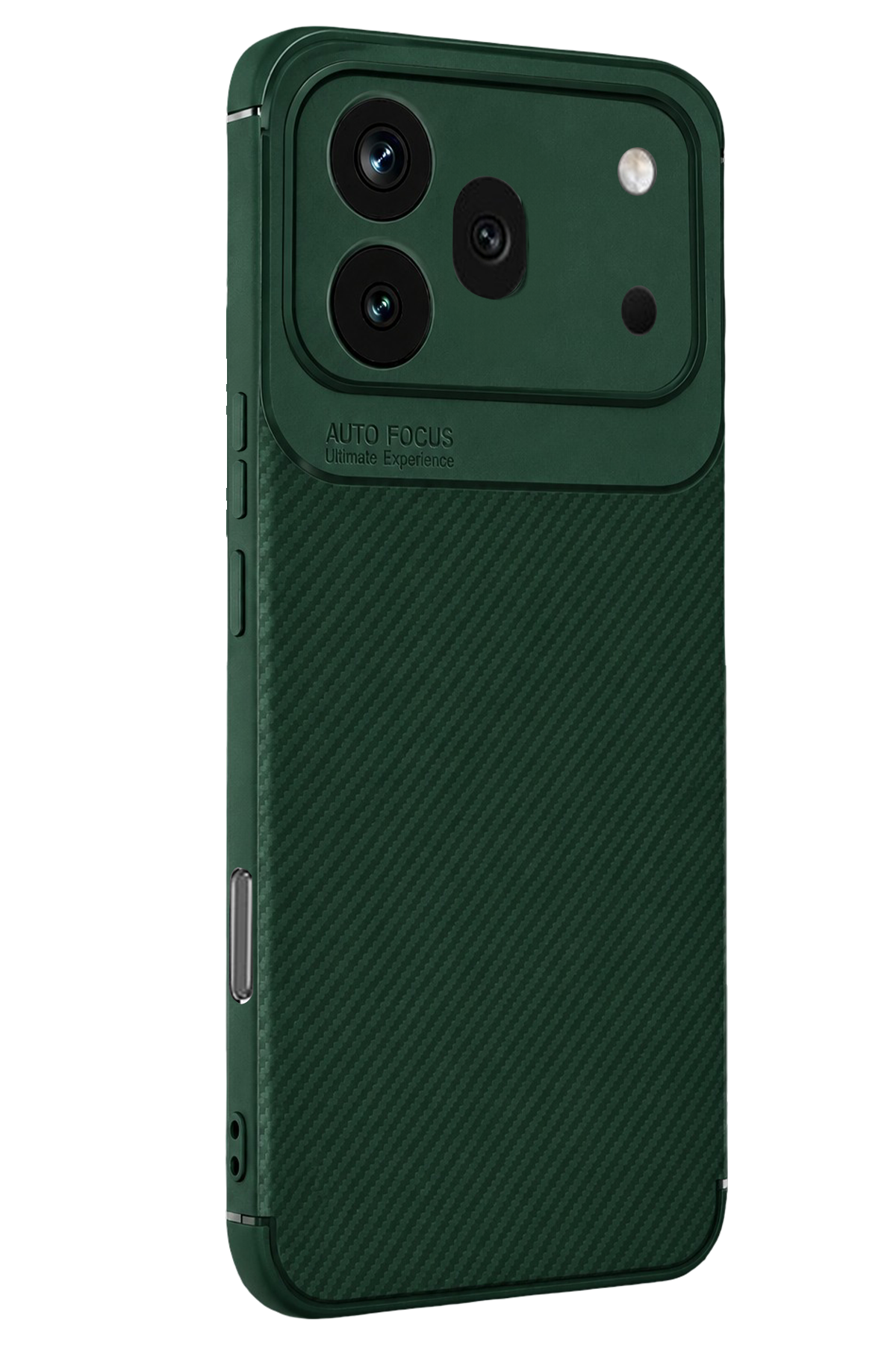Newface Huawei Honor 600 Pro Auto Focus Karbon Kapak - Koyu Yeşil