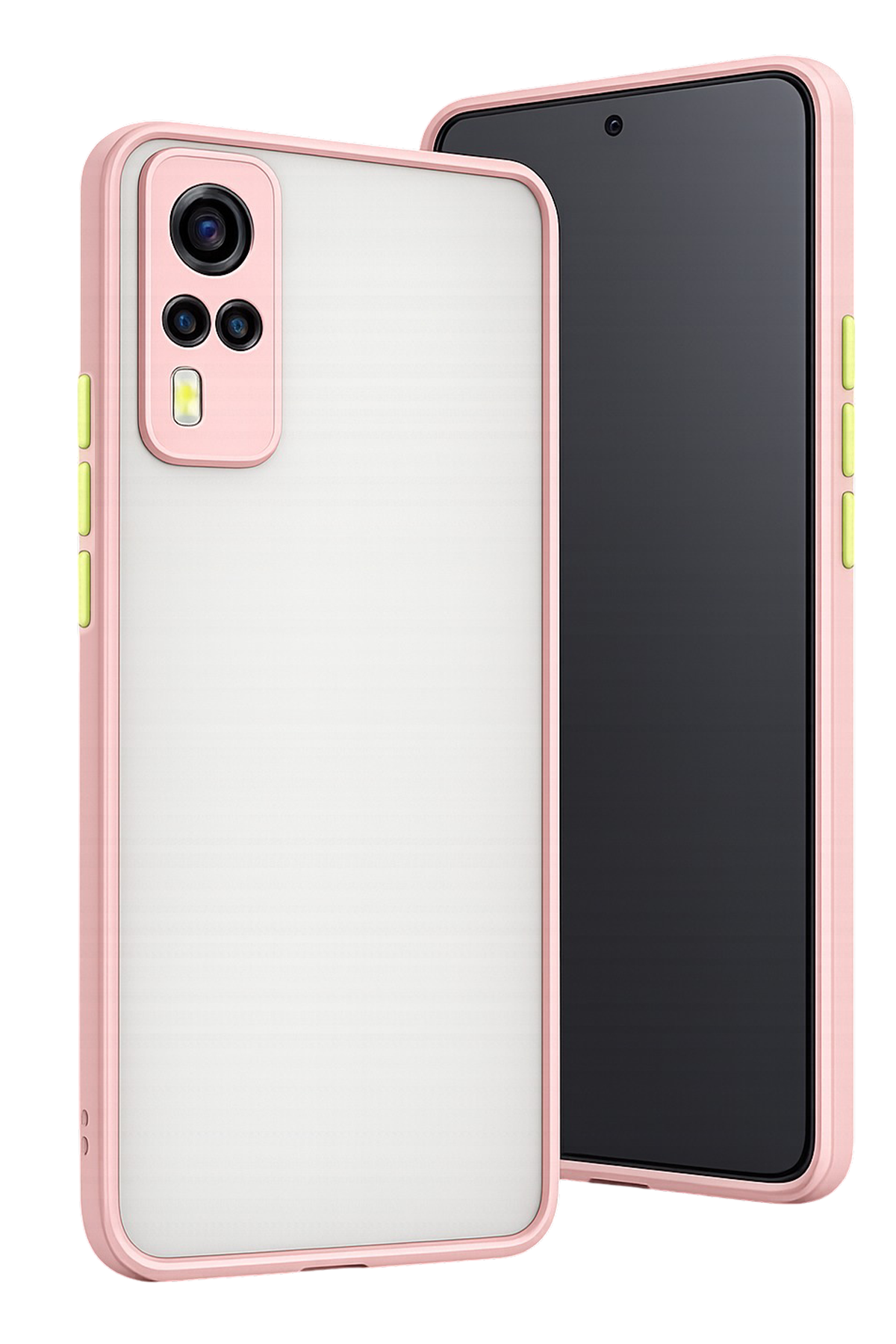 Newface Vivo Y53S Kılıf Montreal Silikon Kapak - Pembe