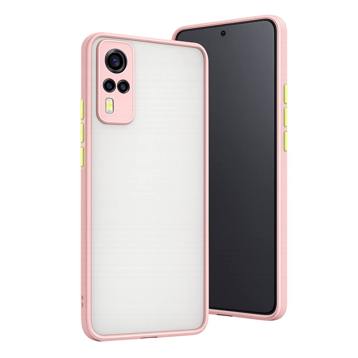 Newface Vivo Y53S Kılıf Montreal Silikon Kapak - Pembe