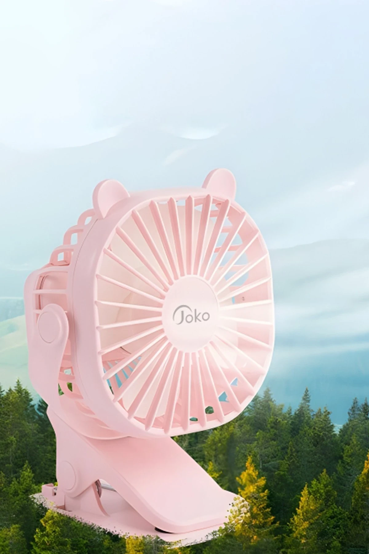 Joko JS03 Masaüstü Soğutma Fanı - Pembe — görsel 2