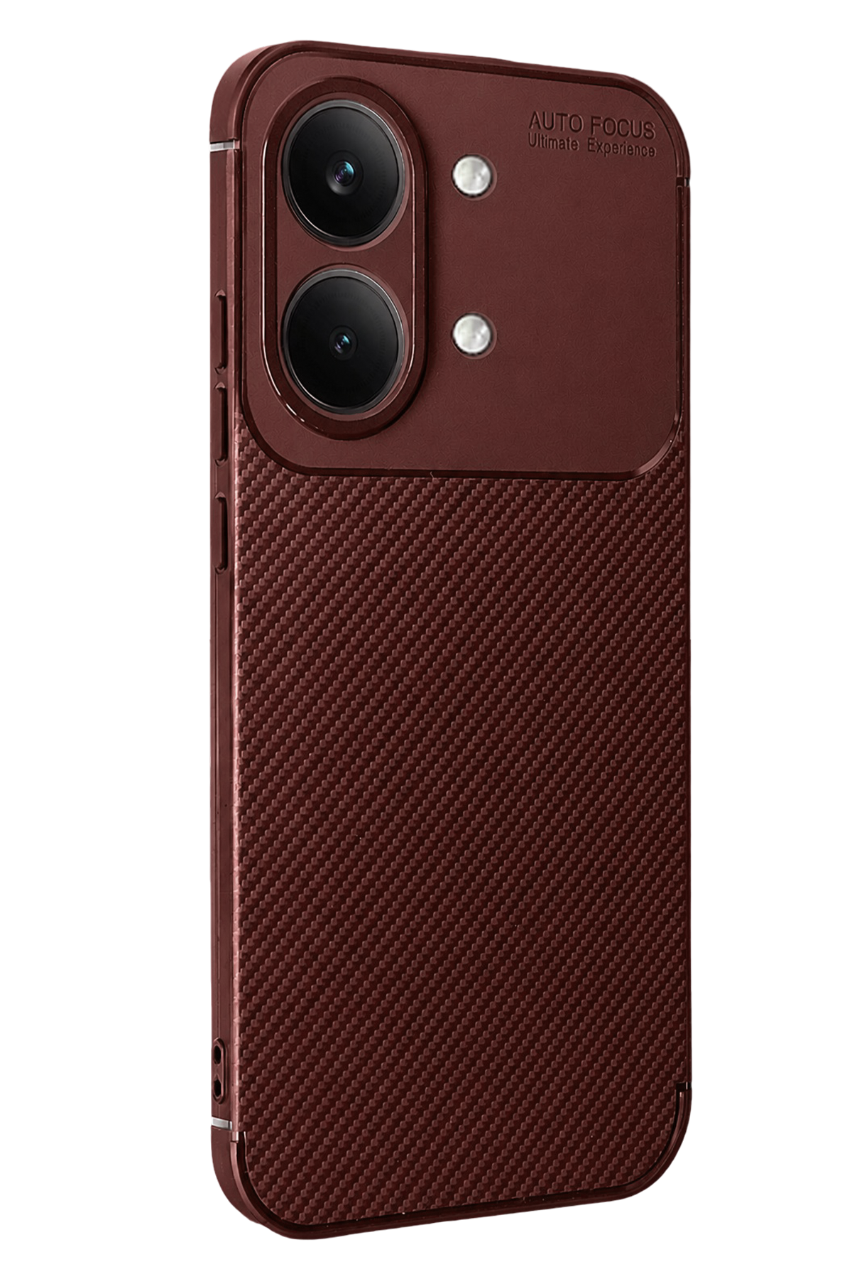 Newface Xiaomi Poco X8 Pro Max Auto Focus Karbon Kapak - Bordo