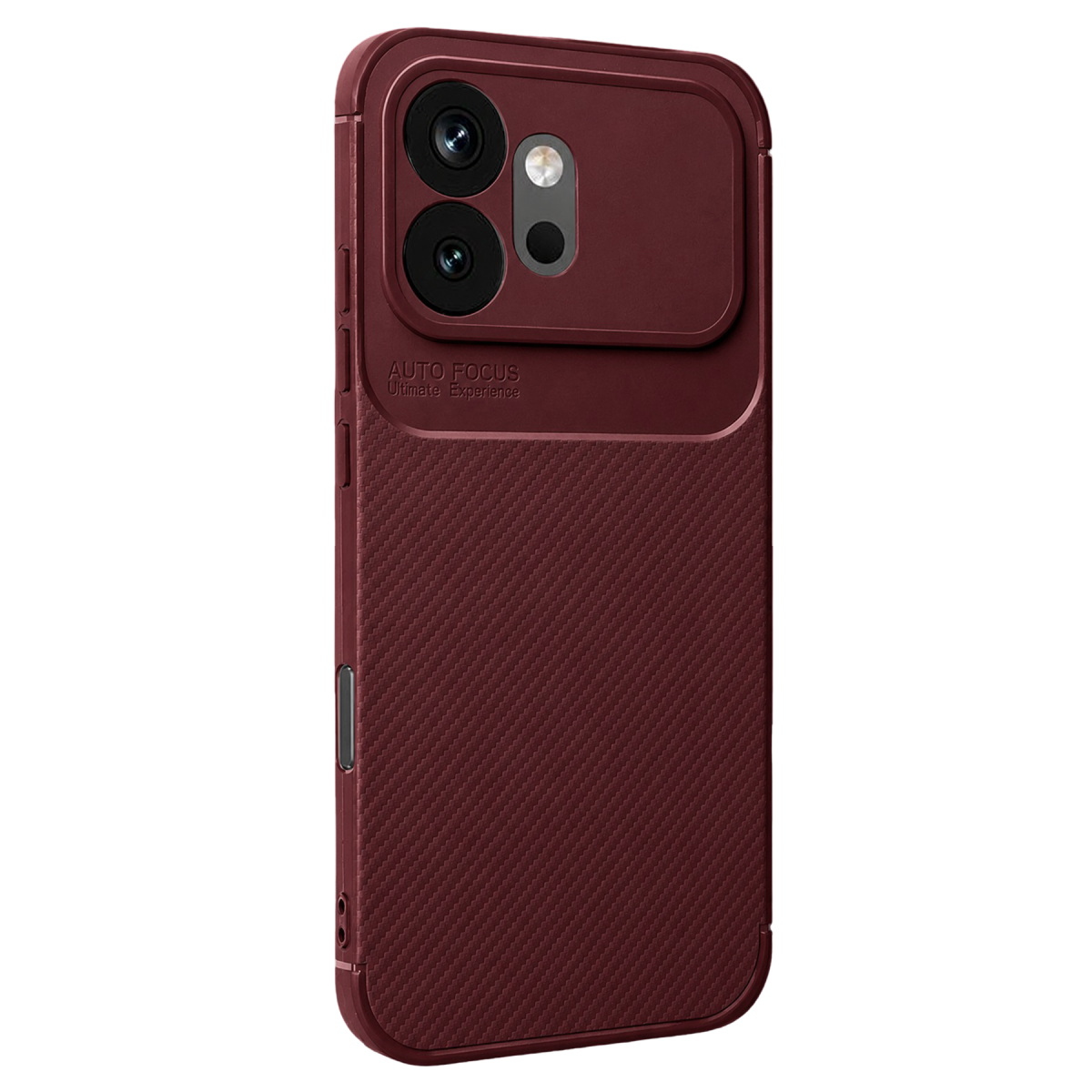 Newface Huawei Honor 600 Auto Focus Karbon Kapak - Bordo