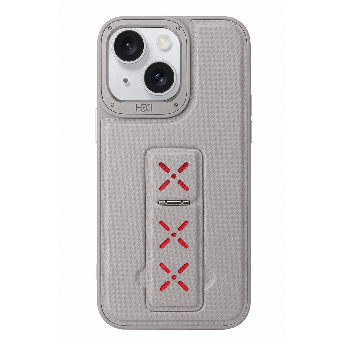 HDD Apple iPhone 14 HBC-248 Lima Standlı Kapak - Natural Grey