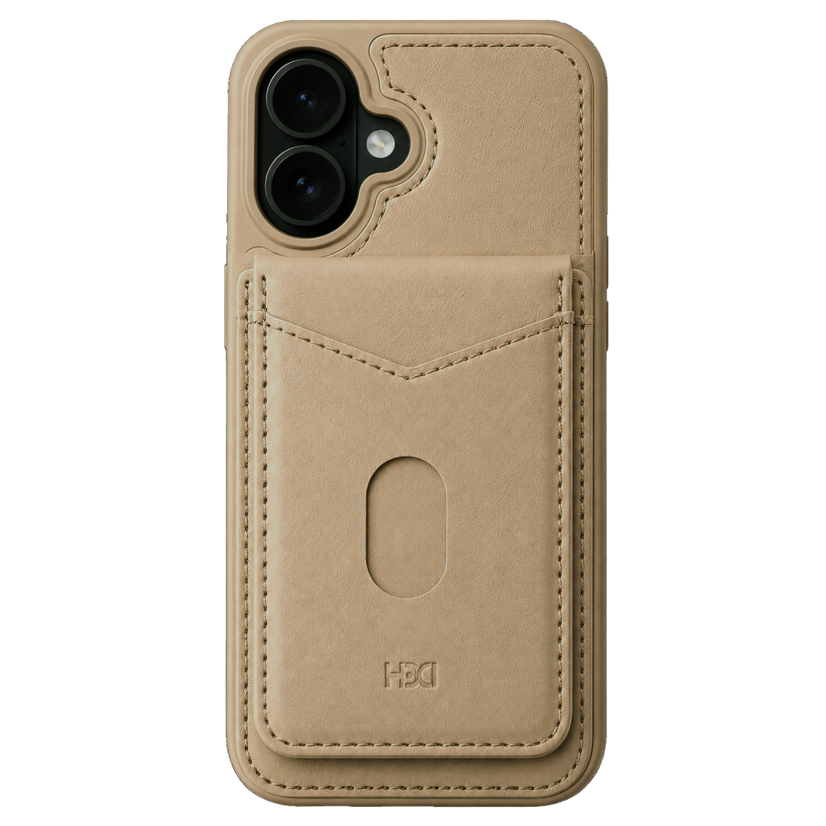 HDD Apple iPhone 16 HBC-246 Ottawa Magnet Kartvizitli Standlı Kapak - Çöl Titanyum
