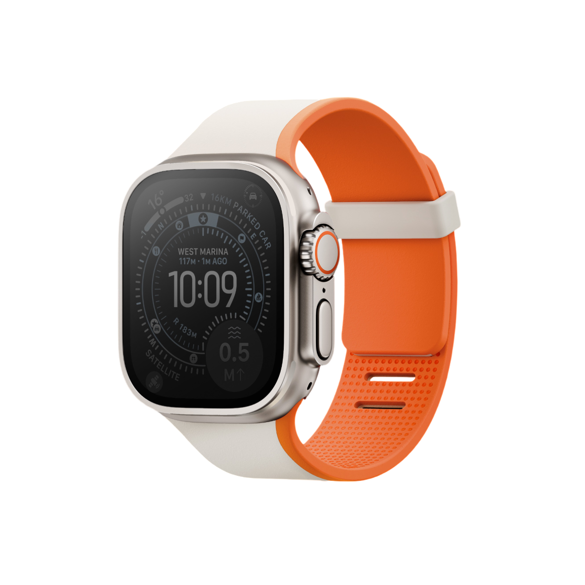 Uniq Apple Watch Ultra 49mm Revix IV Reversible Manyetik Kordon - Turuncu