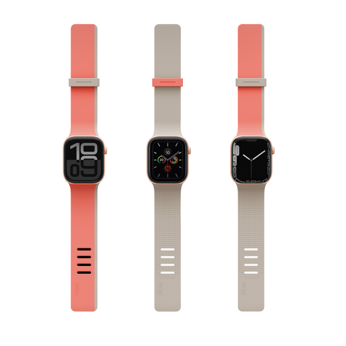 Uniq Apple Watch Ultra 49mm Revix IV Reversible Manyetik Kordon - Pembe-Bej