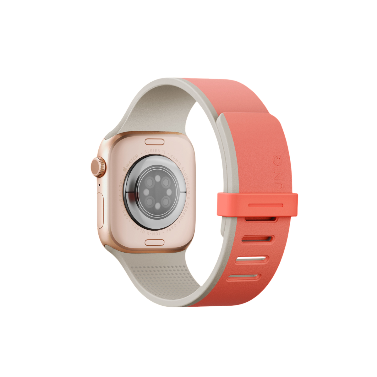 Uniq Apple Watch Ultra 49mm Revix IV Reversible Manyetik Kordon - Pembe-Bej
