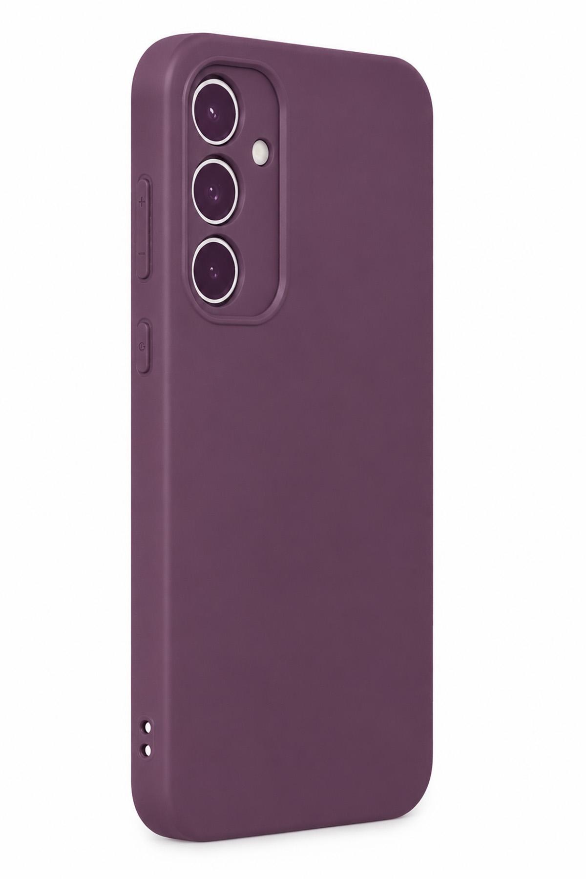 Newface Samsung Galaxy A35 5G Kılıf First Silikon - Mürdüm