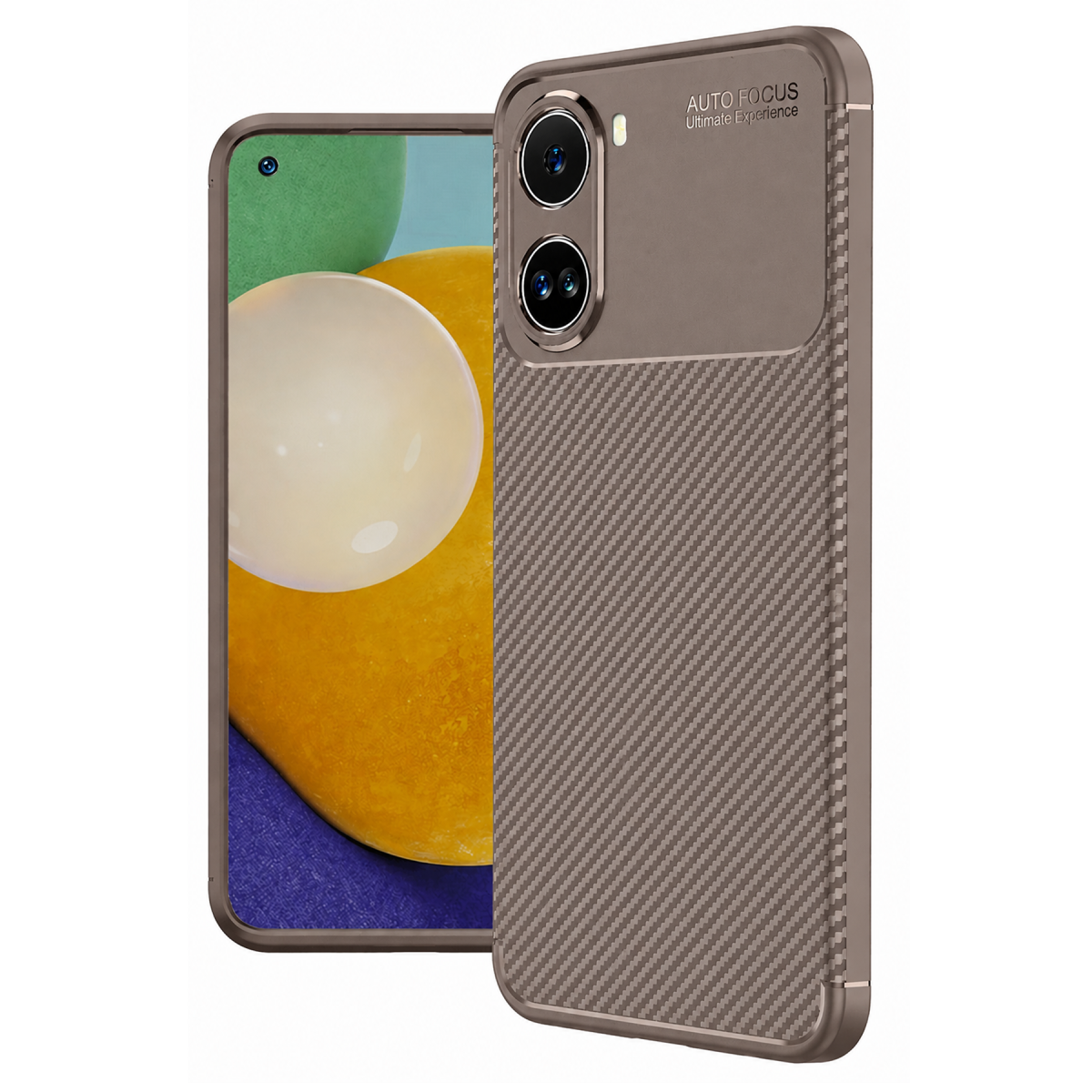 Newface Xiaomi Poco X7 Pro Kılıf Auto Focus Karbon Kapak - Gri