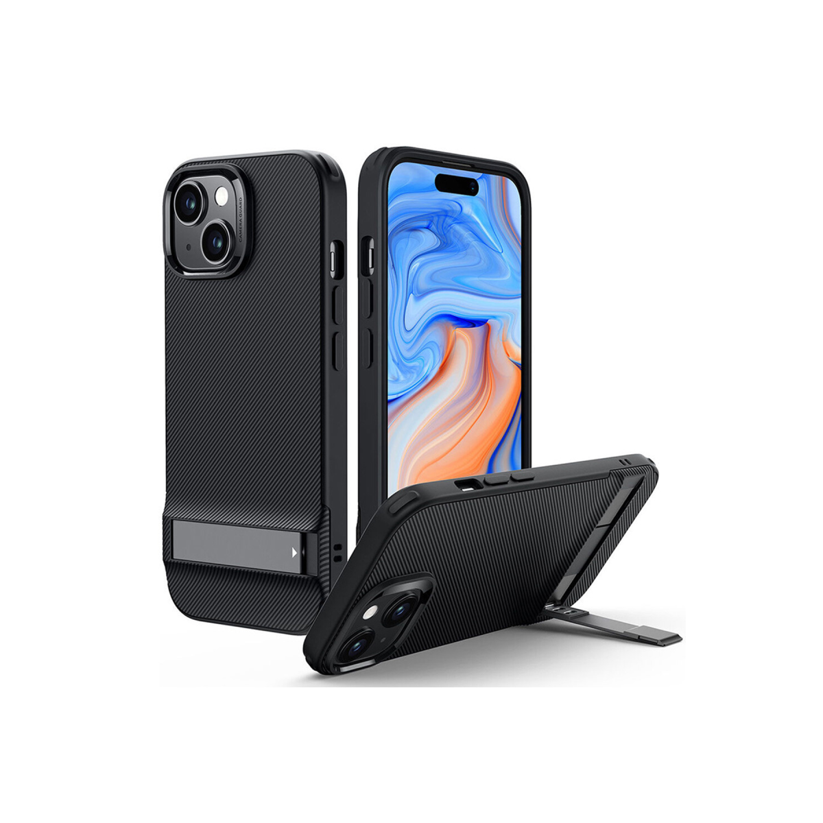 ESR Apple iPhone 15 Plus Air Shield Boost Standlı Kapak - Siyah