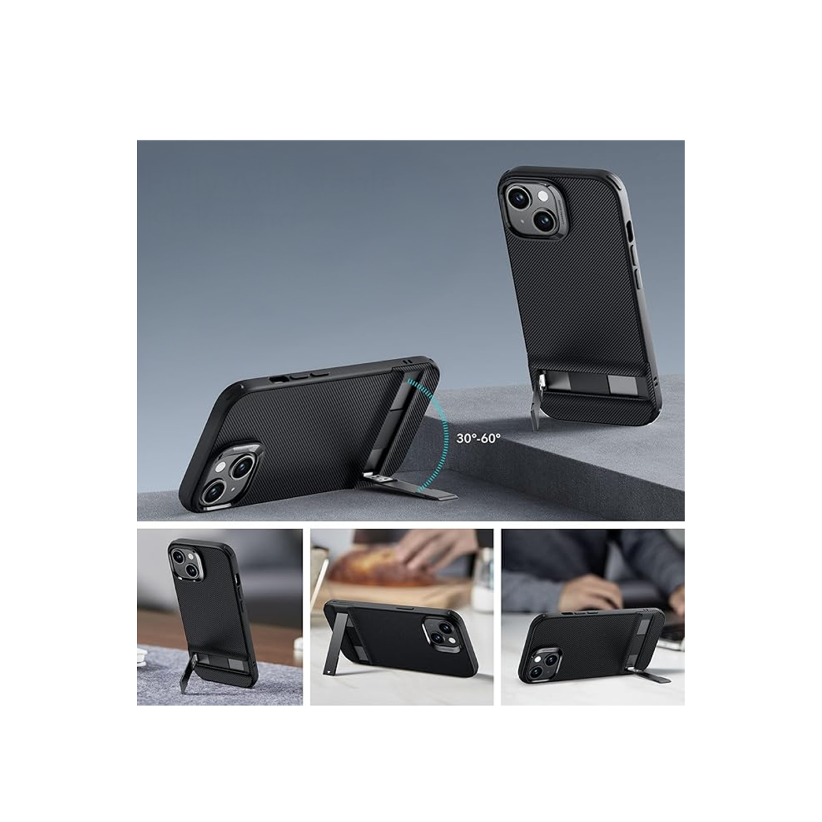 ESR Apple iPhone 15 Plus Air Shield Boost Standlı Kapak - Siyah
