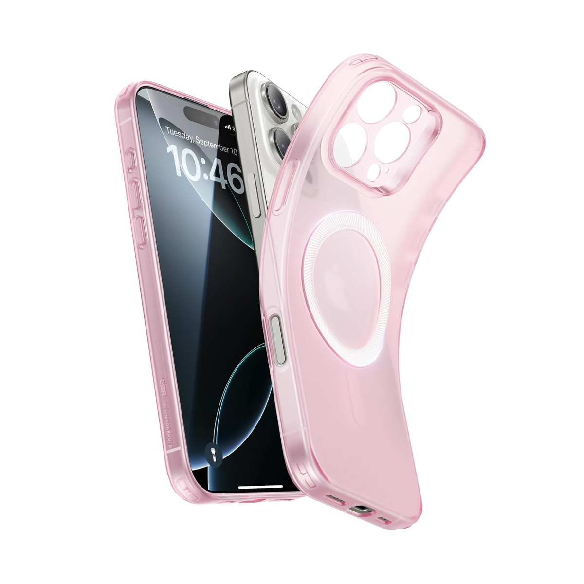ESR Apple iPhone 16 Pro Zero Clear Magsafe Kapak - Buzlu Pembe