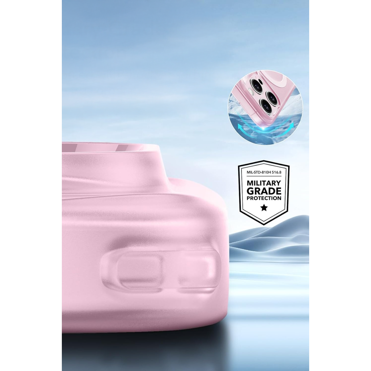 ESR Apple iPhone 16 Pro Zero Clear Magsafe Kapak - Buzlu Pembe