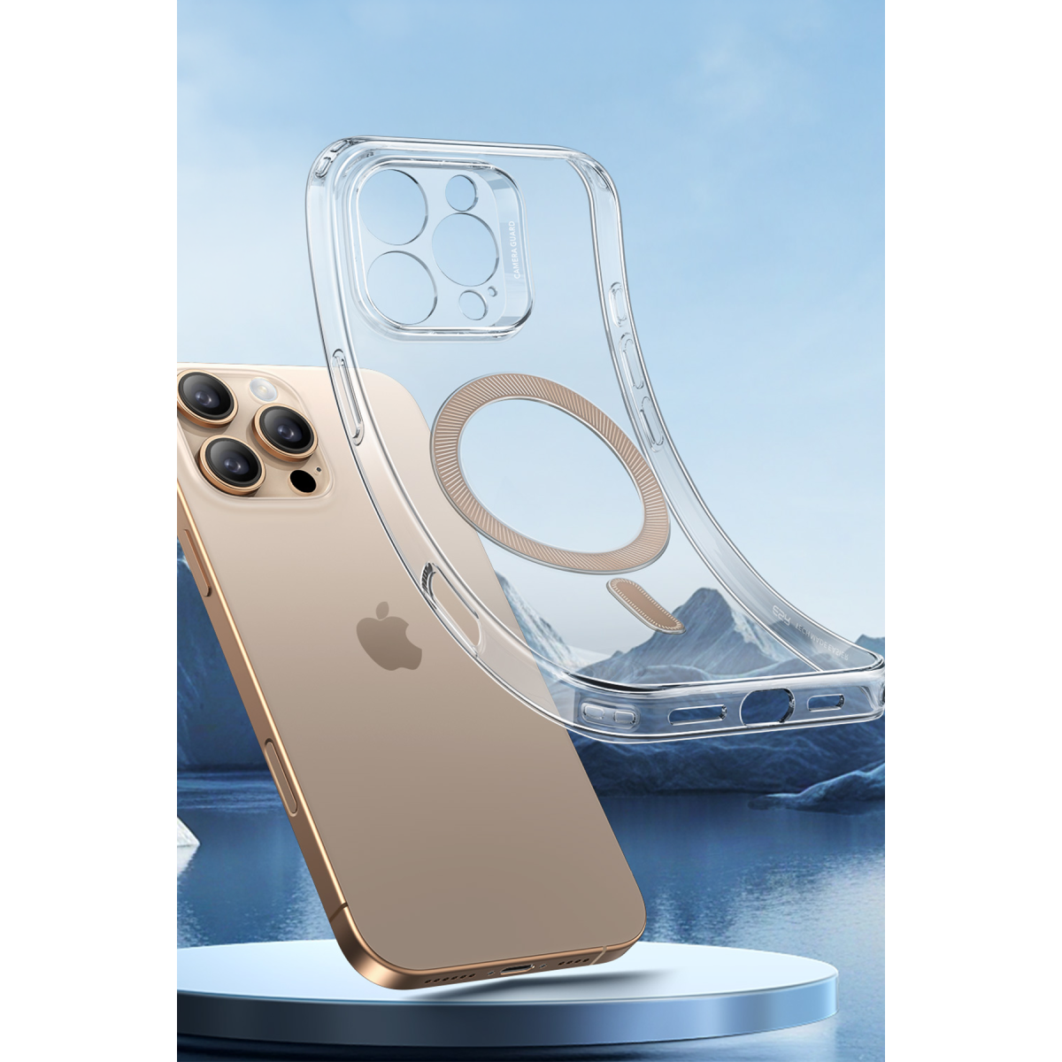 ESR Apple iPhone 16 Pro Max Zero Clear Magsafe Kapak - Çöl Titanyum