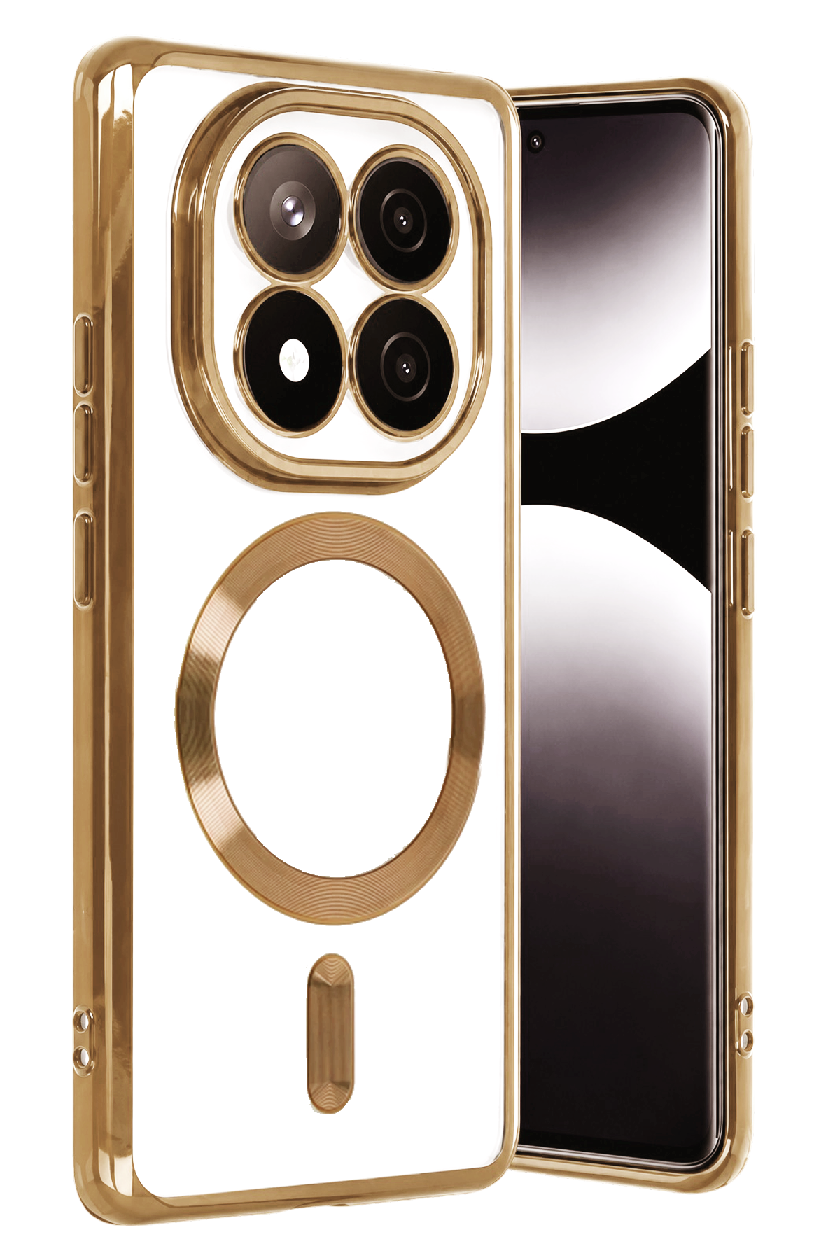 Newface Xiaomi Redmi Note 15 Pro 4G Kross Magneticsafe Kapak - Gold