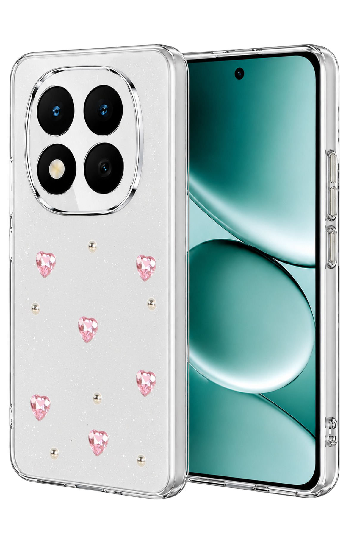 Newface Xiaomi Redmi Note 15 Pro Plus 5G Fiyonk Desenli Kapak - Desen 3