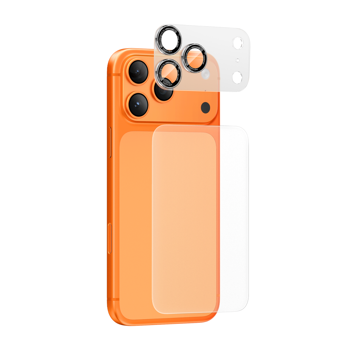 Keephone Apple iPhone 17 Pro Max Sapphire Vita Arka Film Ve Kamera Lens Koruyucu - Gümüş