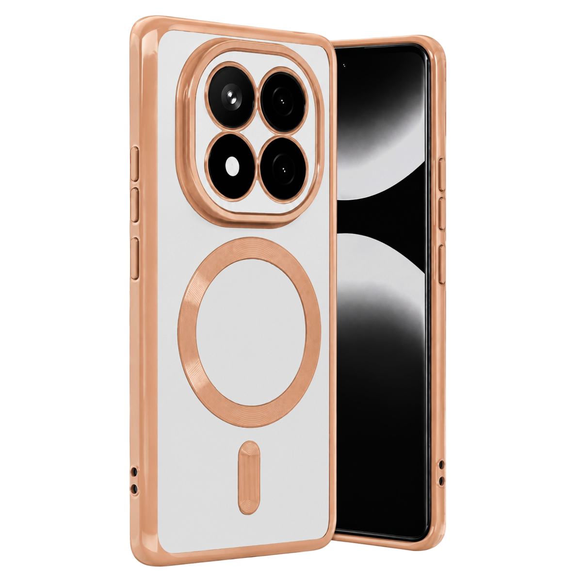 Newface Xiaomi Redmi Note 15 4G Kross Magneticsafe Kapak - Rose