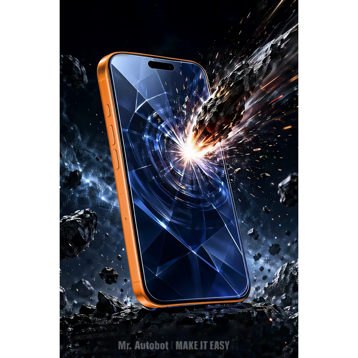 URR Apple iPhone 17 Pro Sapphire Plus Cam Ekran Koruyucu - Şeffaf