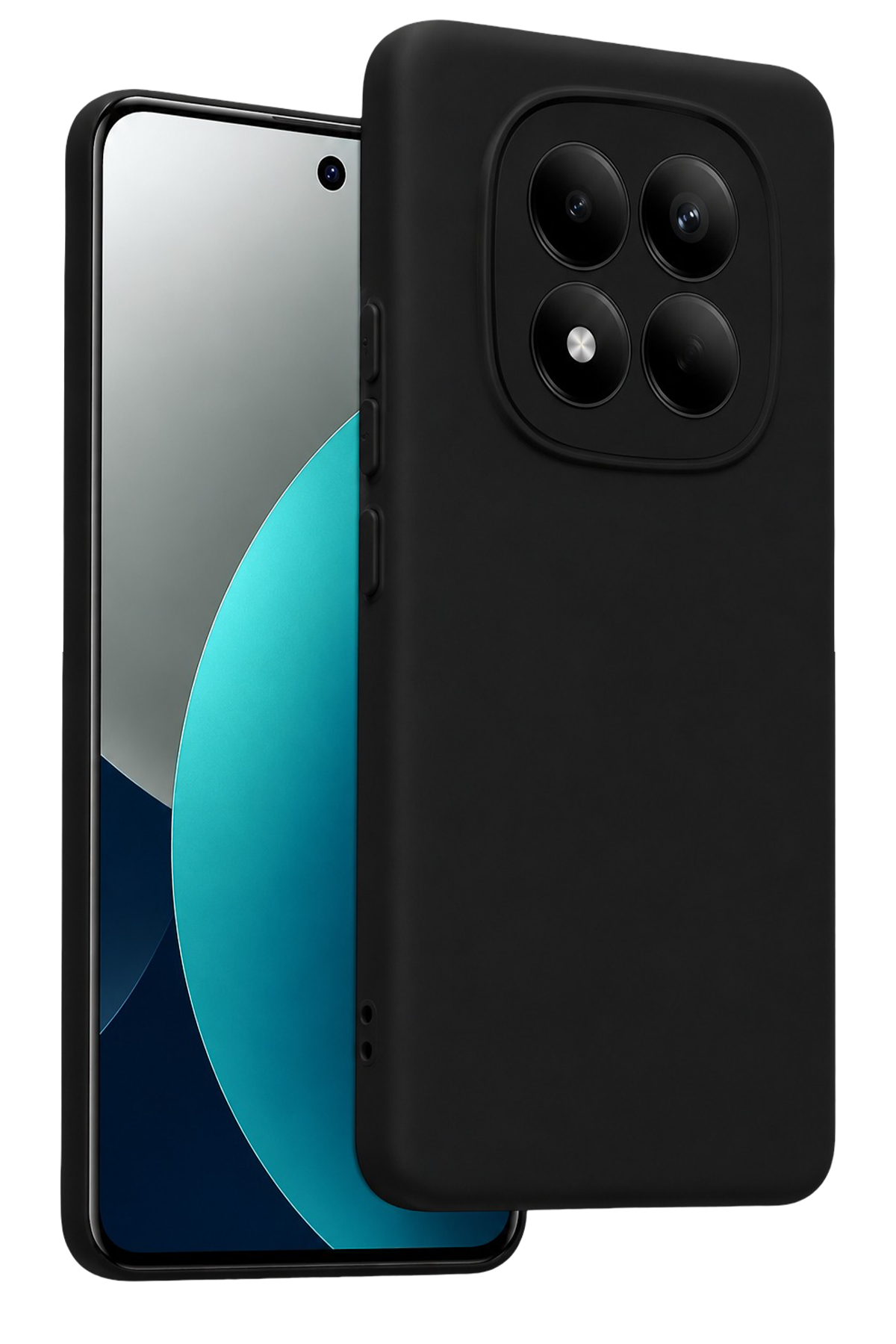 Newface Xiaomi Redmi Note 15 4G Nano içi Kadife Silikon - Siyah