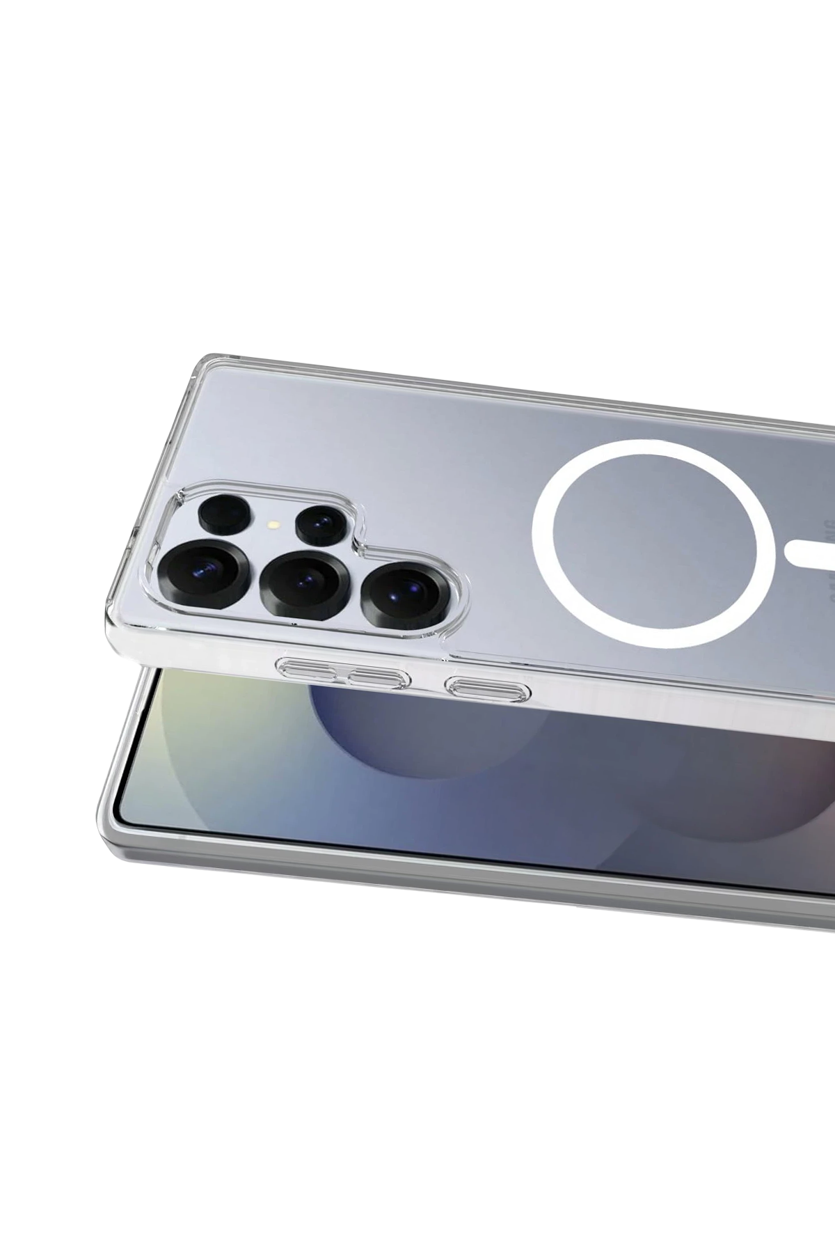 Newface Samsung Galaxy S26 Ultra Combo Sert Şeffaf Magsafe Kapak - Şeffaf — görsel 2