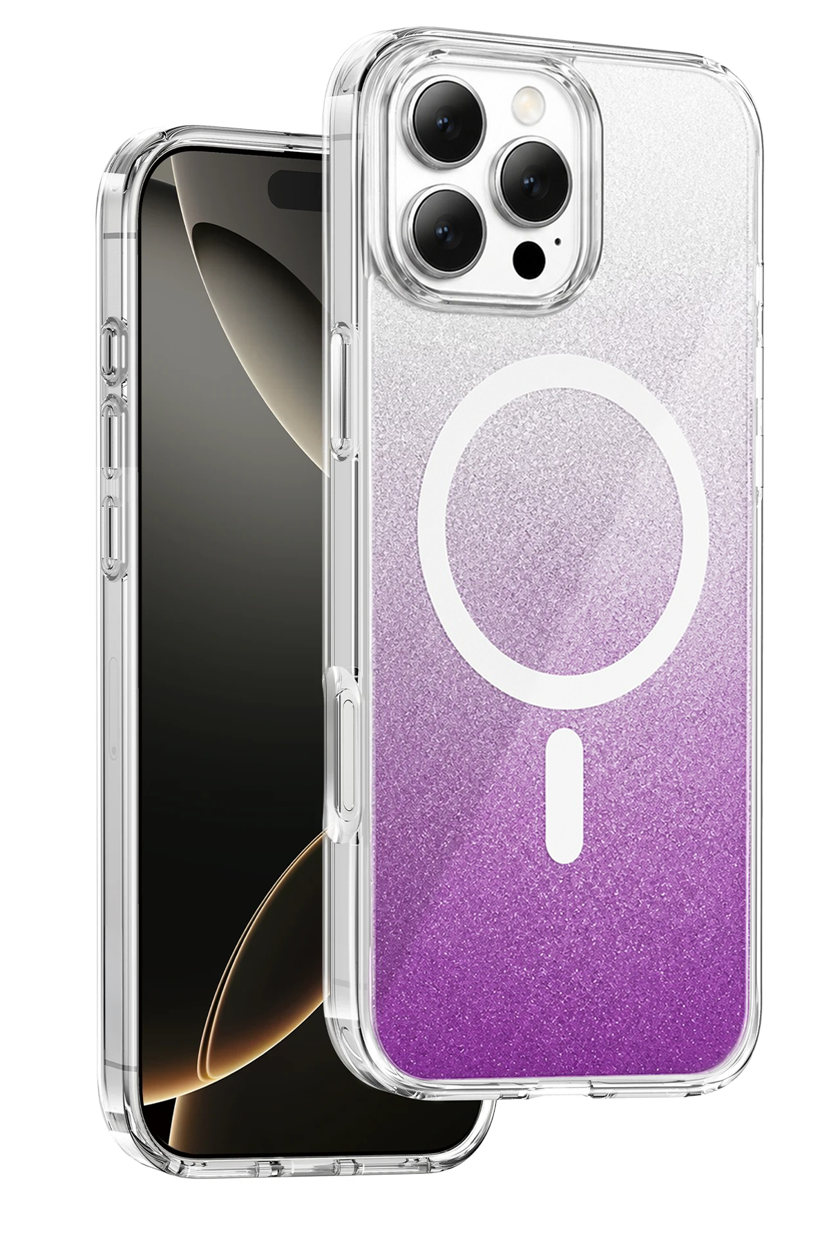 Onegif Apple iPhone 16 Pro Max Sora Simli Magsafe Kapak - Mor
