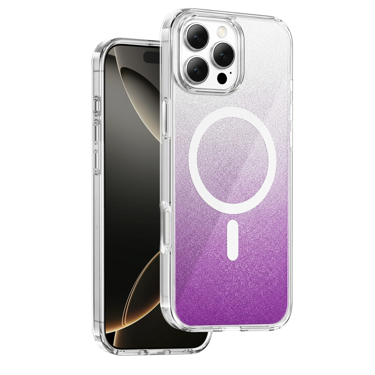 Onegif Apple iPhone 16 Pro Max Sora Simli Magsafe Kapak - Mor