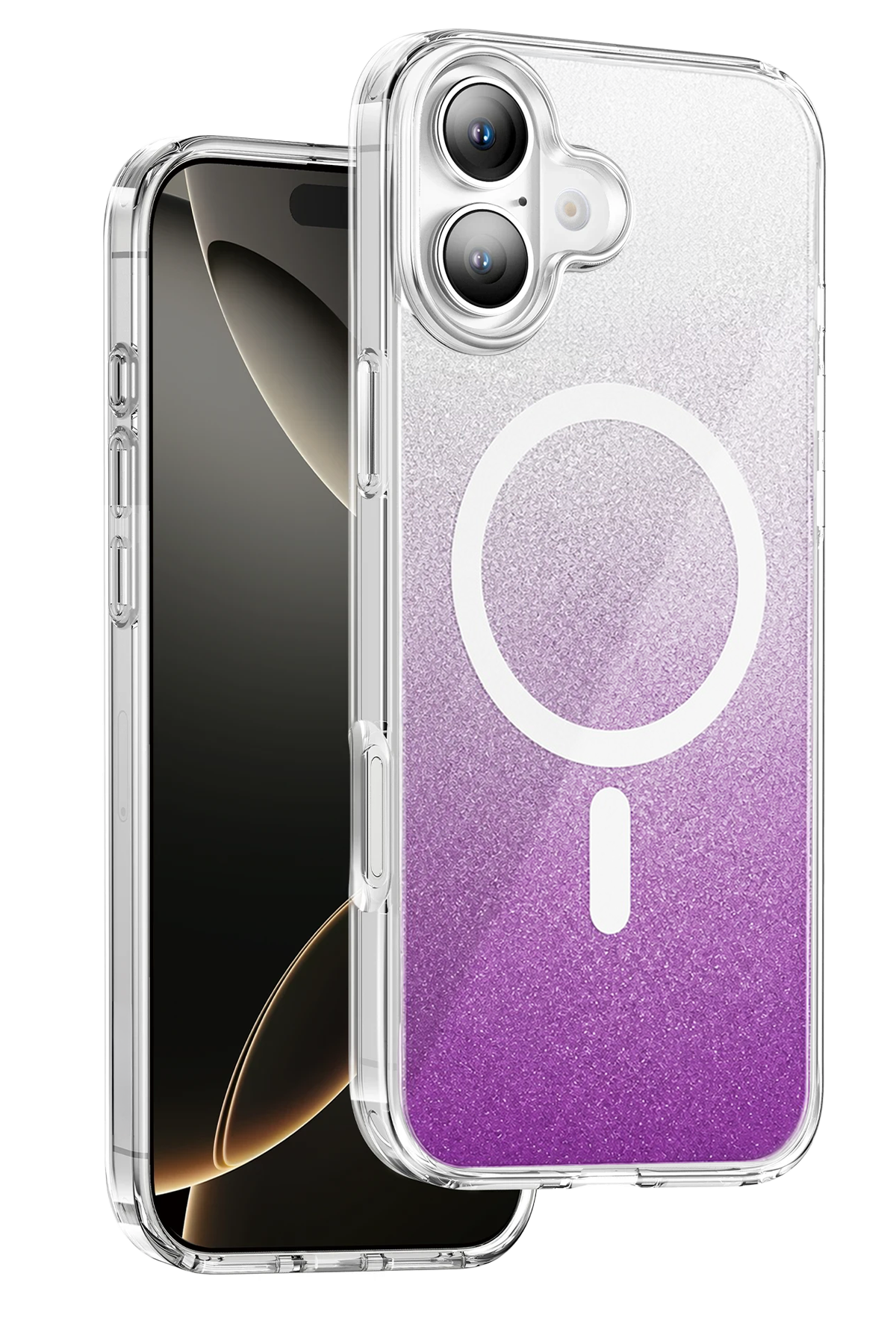 Onegif Apple iPhone 17 Sora Simli Magsafe Kapak - Mor