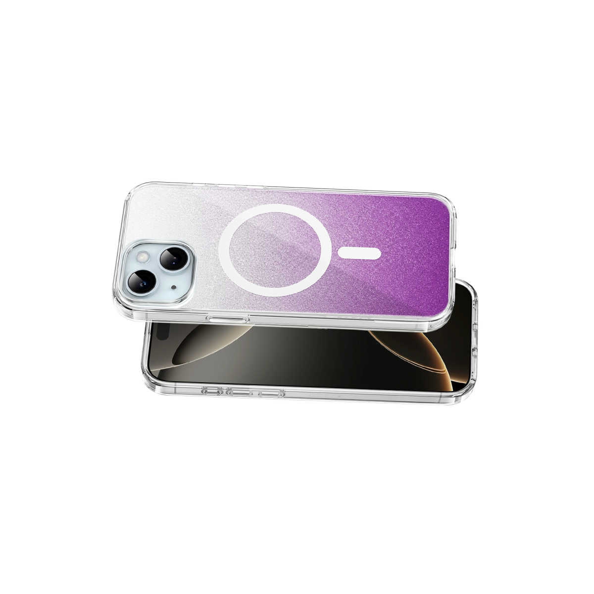 Onegif Apple iPhone 14 Sora Simli Magsafe Kapak - Mor