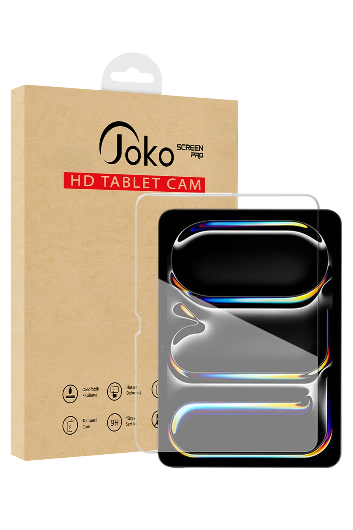 Joko Apple iPad Air 4 10.9 2in1 HD Tablet Cam Ekran Koruyucu - Şeffaf
