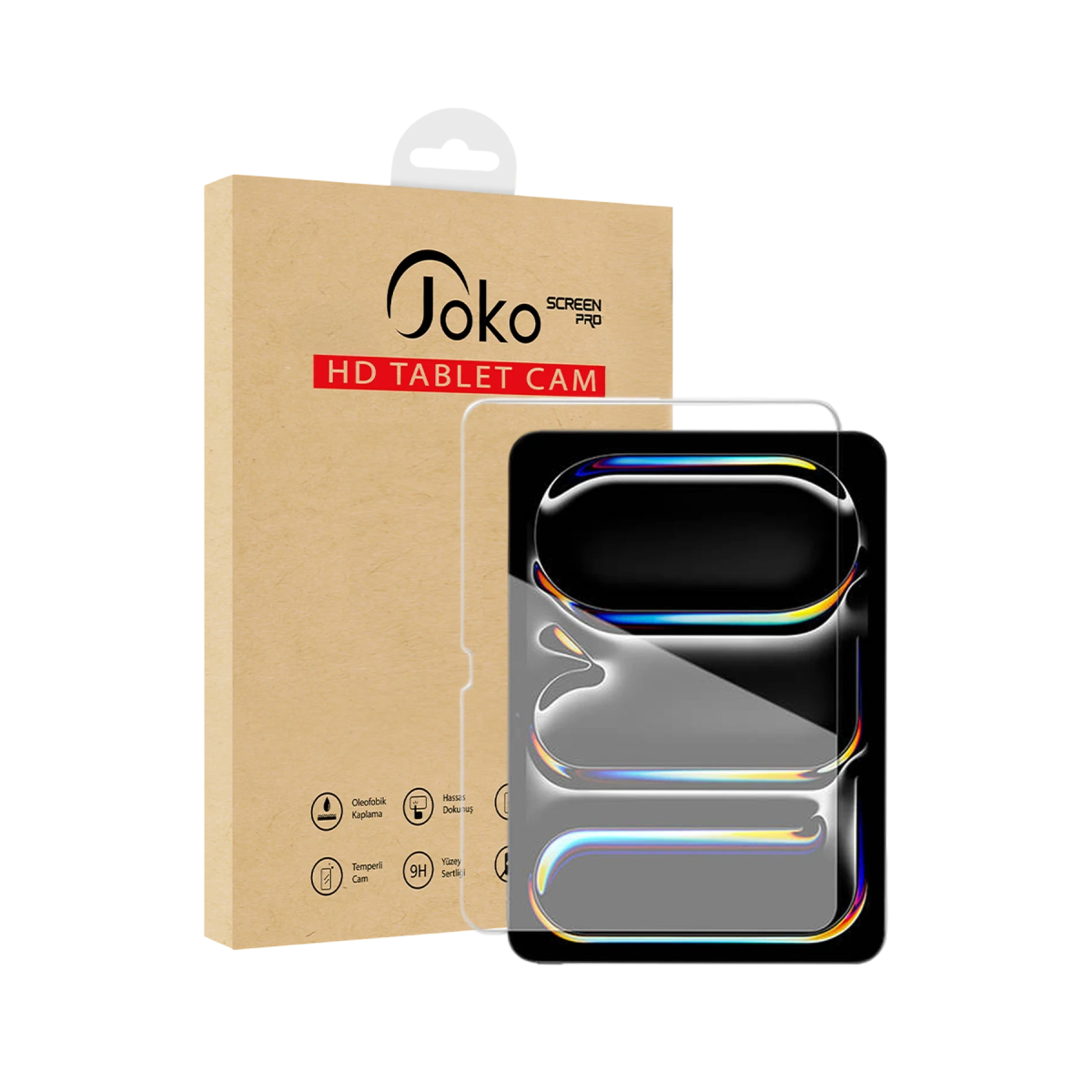 Joko Apple iPad Air 4 10.9 2in1 HD Tablet Cam Ekran Koruyucu - Şeffaf — görsel 5