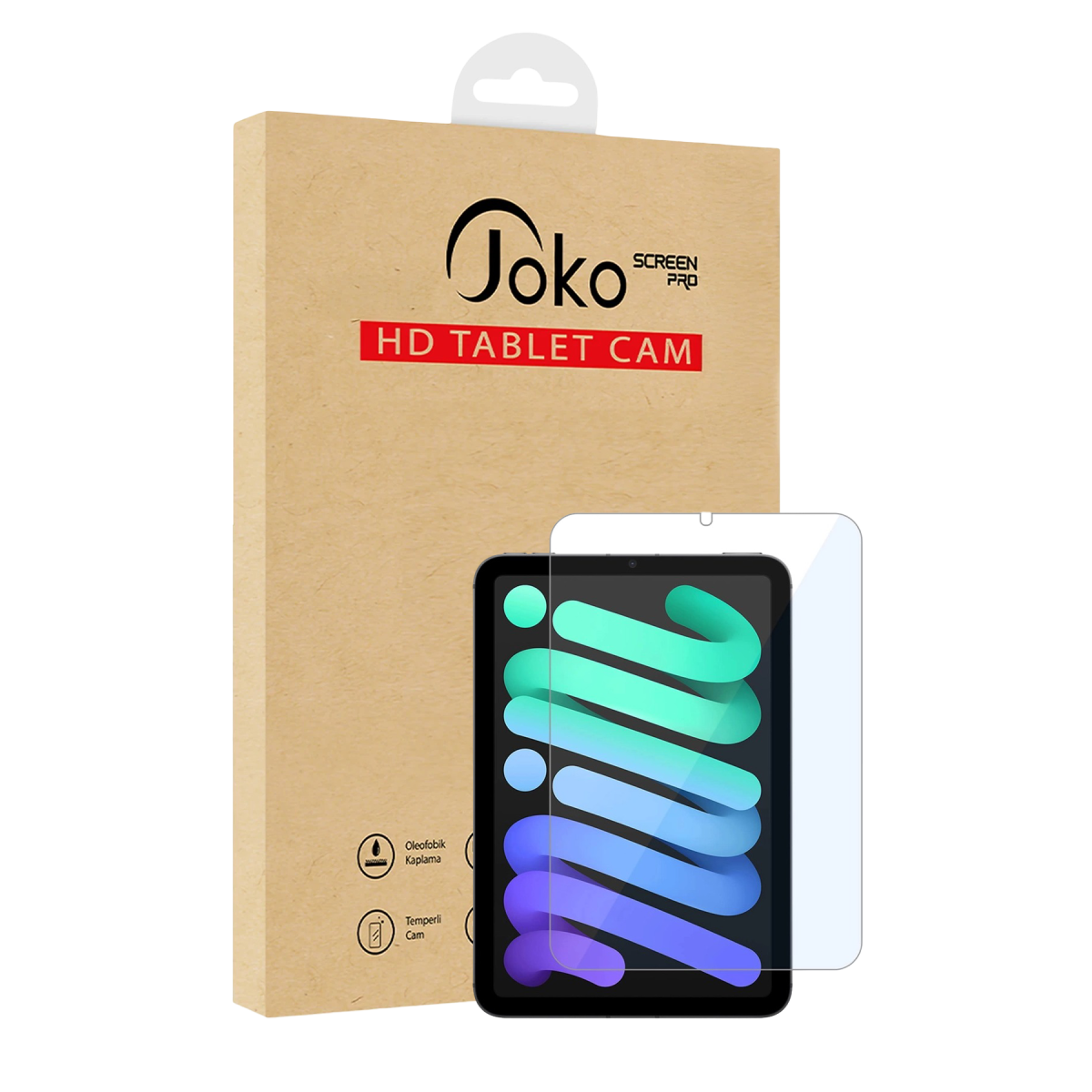 Joko Apple iPad Mini 5 HD Tablet Cam Ekran Koruyucu - Şeffaf — görsel 5