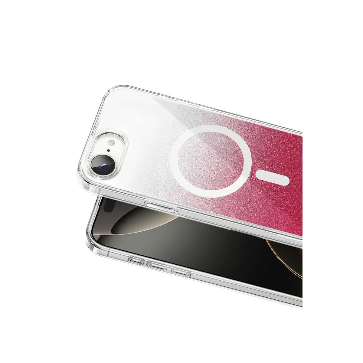 Onegif Apple iPhone 17E Sora Simli Magsafe Kapak - Kırmızı