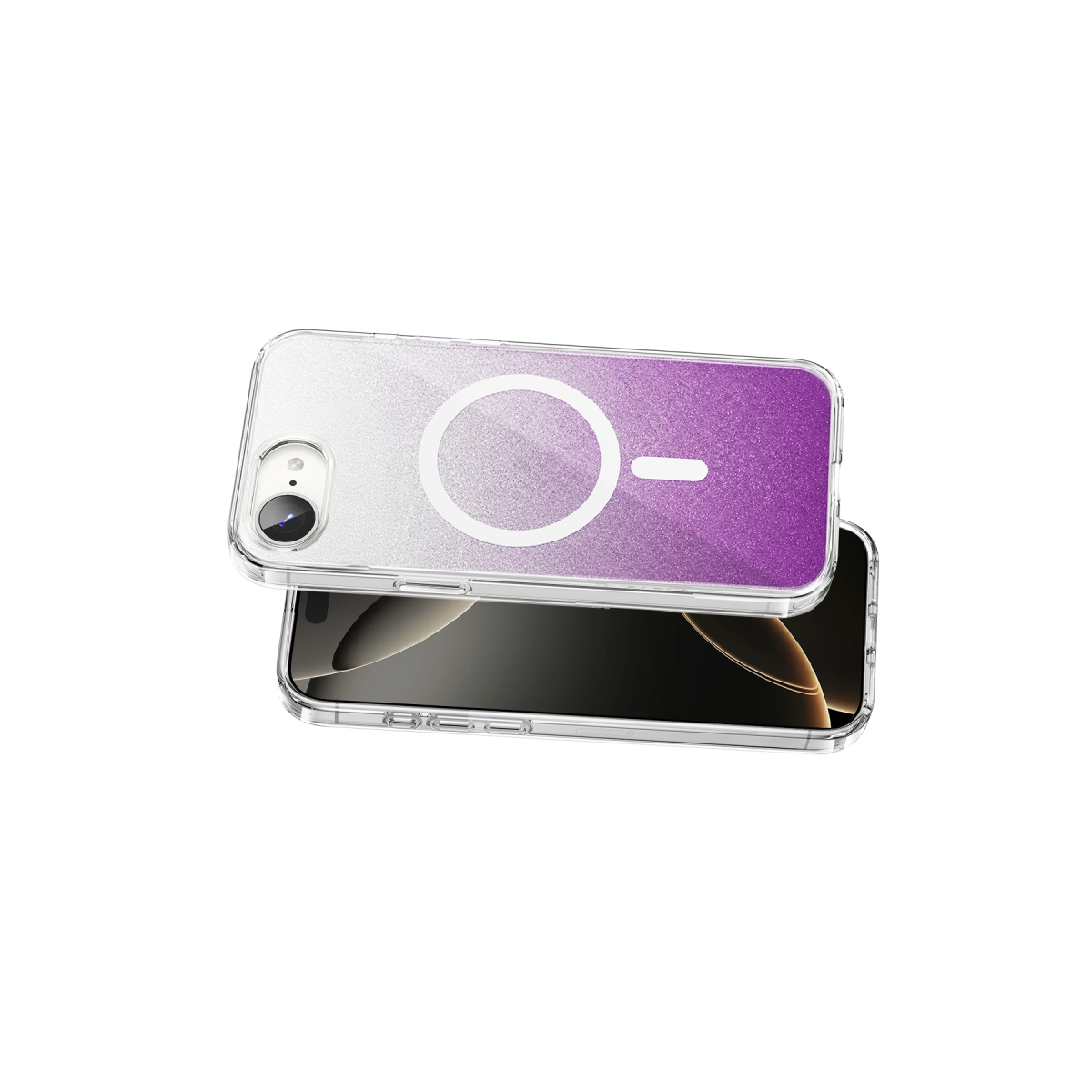 Onegif Apple iPhone 17E Sora Simli Magsafe Kapak - Mor