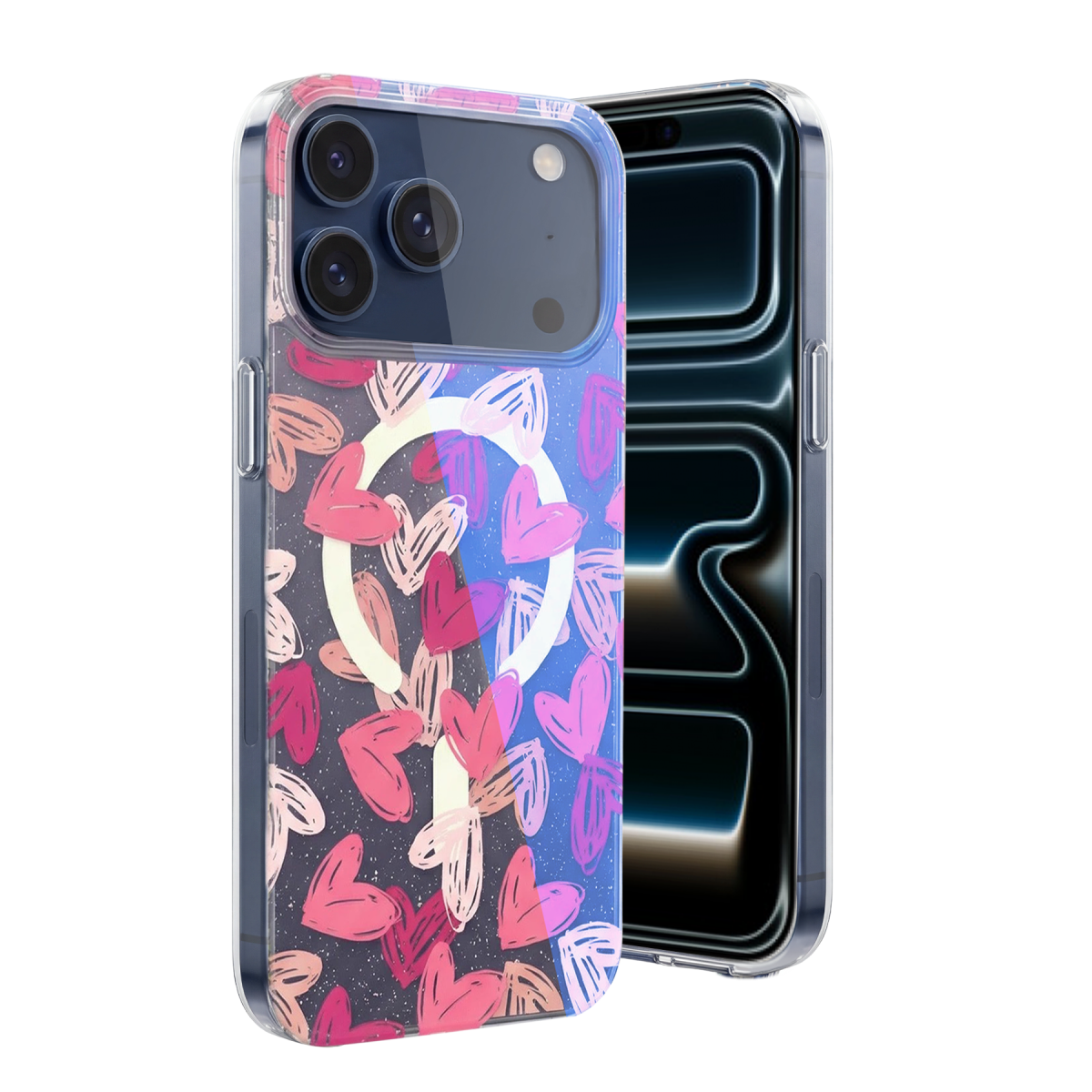 Onegif Apple iPhone 17 Pro Desina Magsafe Kapak - Desen 6