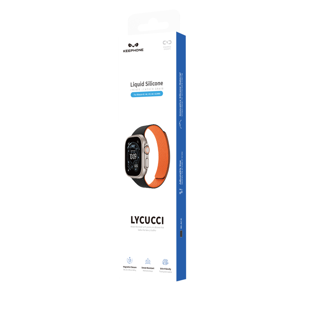 Keephone Apple Watch Ultra 49mm Lycucci Kordon - Siyah