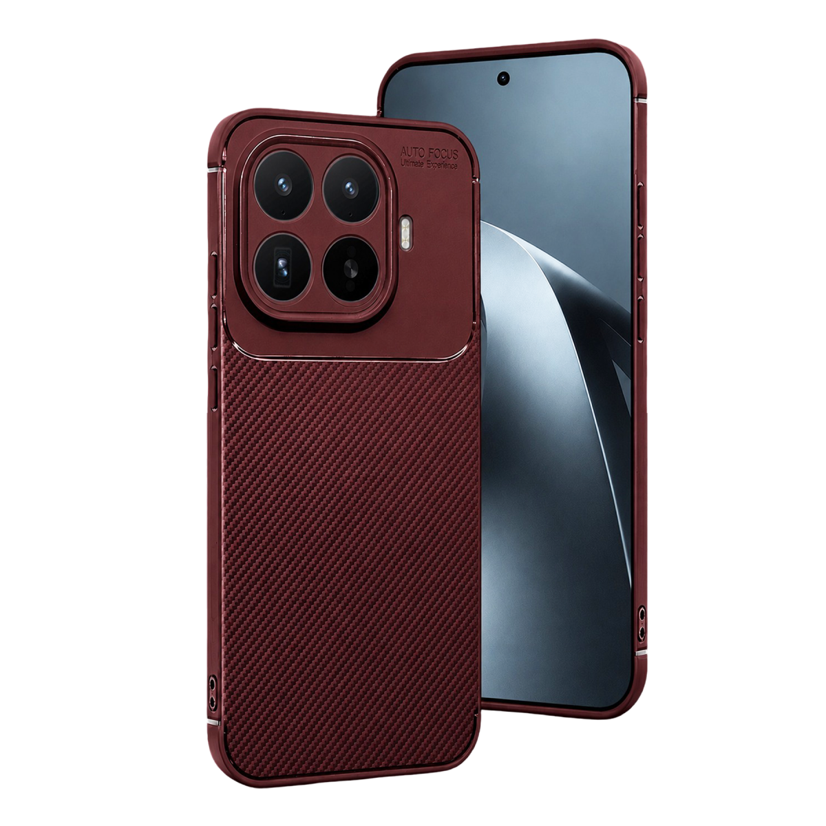 Newface Xiaomi Mi 17T Pro Auto Focus Karbon Kapak - Bordo — görsel 7