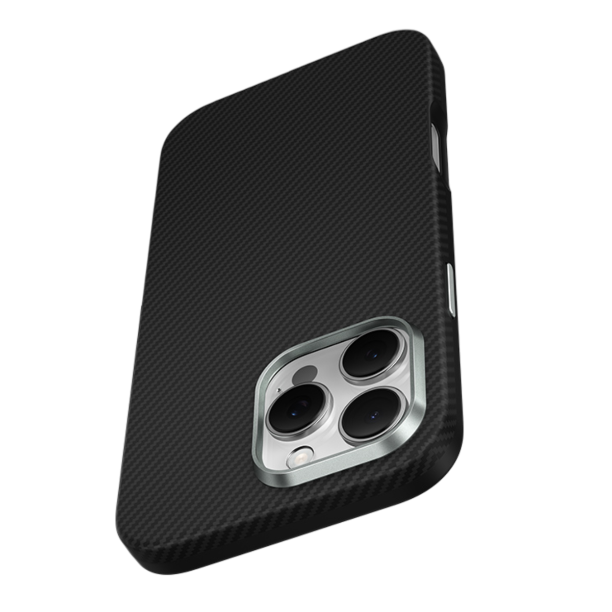 Keephone Apple iPhone 16 Pro Kevlar Caiser Magsafe Kapak - Siyah
