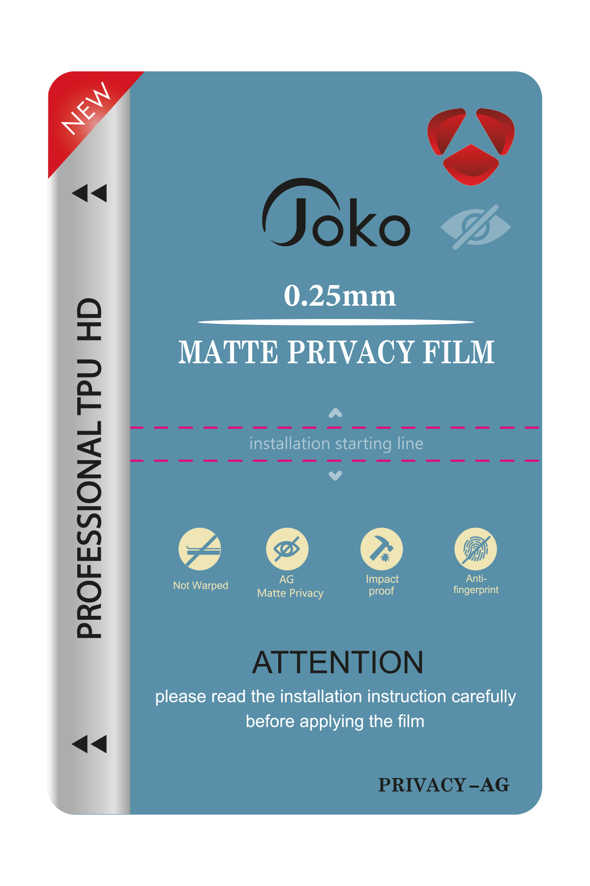 Joko TPU 0.25MM HD Makine Mat Hayalet Ekran Koruyucu
